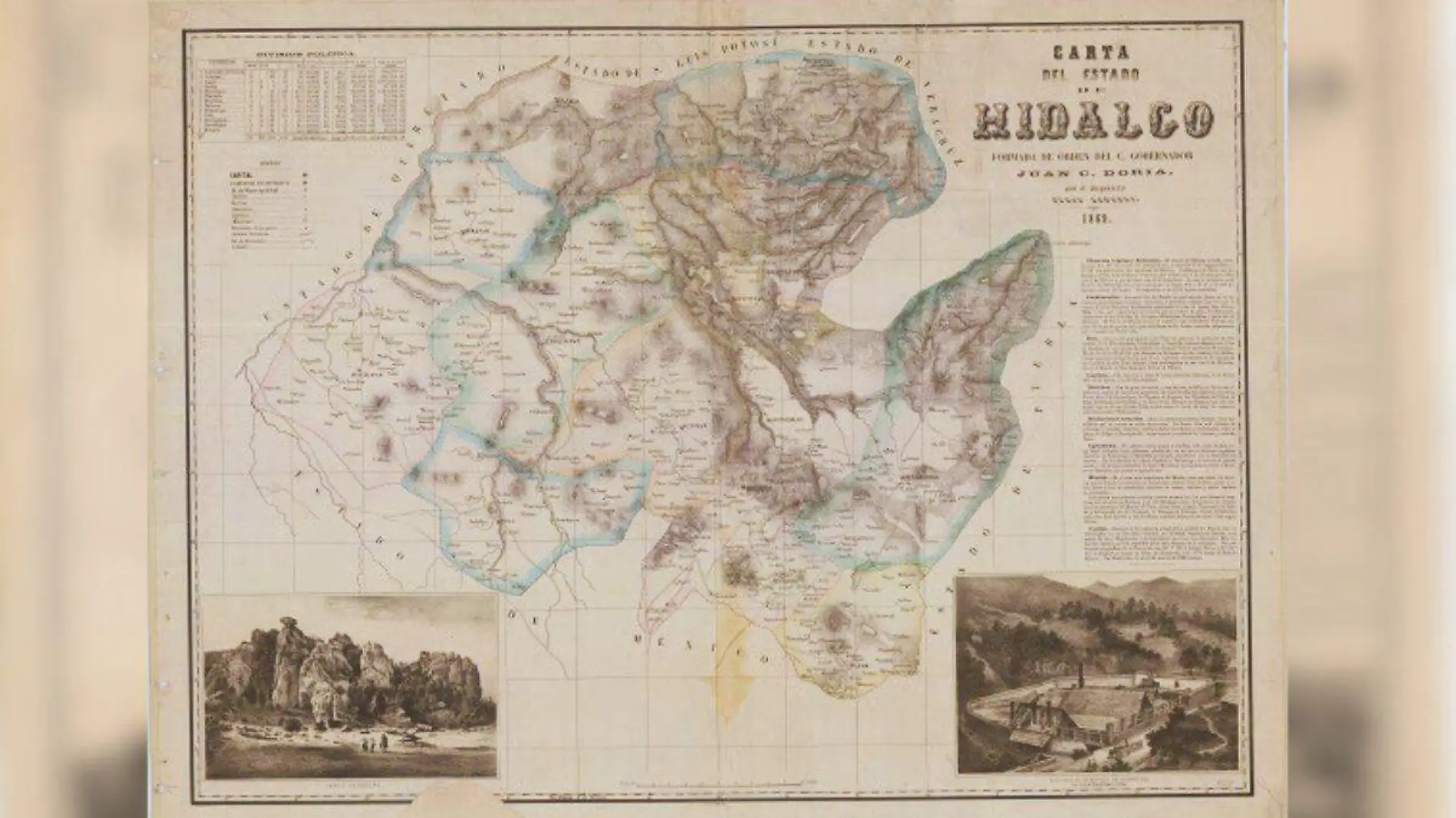 historia estado de hidalgo primer mapa